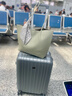 爱华仕行李箱20英寸男小型拉杆箱旅行箱女密码箱飞机登机箱6182 太空银 实拍图