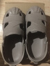 特步（XTEP）运动拖鞋男洞洞鞋男夏季凉拖鞋外穿厚底凉鞋男 A043 砖褐色 40-41 实拍图