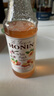 莫林（MONIN）马来西亚进口 白桃风味糖浆玻璃瓶装250ml 咖啡调酒伴侣 实拍图