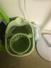 加厚宽家用拖把桶脱水桶懒人免水洗拖地神器长方形手提塑料挤水桶 【全新升级熟胶】草绿色拖地桶 实拍图