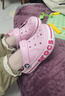 卡骆驰（CROCS）贝雅卡骆班儿童洞洞鞋沙滩鞋男女童包头拖鞋/207018/207019 芭蕾粉/糖果粉-6TG 28 (165mm) 实拍图