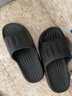 洁丽雅踩屎感拖鞋男夏季室内防滑防臭家居家用浴室洗澡男士凉拖鞋夏天 黑色 42-43 【适合41-42码】 实拍图