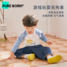 博睿恩（Pureborn）【轻薄】婴幼儿童九分裤春夏季新款男女宝宝宽松百搭阔腿裤子 深牛仔蓝（夏款） 100 实拍图
