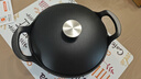 苏泊尔（SUPOR）元宝黑珐琅锅铸铁锅 加厚炖锅煲汤锅煮锅 烤箱燃气灶电磁炉通用 黑珐琅不易变色 22cm 实拍图