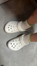 卡骆驰crocs洞洞鞋贝雅卡骆班轻便耐磨一脚蹬休闲鞋|205089 白/深蓝-126 39 (240mm) 实拍图