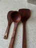 双枪乌檀木长柄锅铲菜铲汤勺木质不沾锅三件套厨具防烫整木制作 实拍图