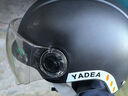 雅迪电动车新国标3C头盔 电瓶车头盔摩托车自行车头盔四季男女通用 3C新国标头盔 黑色（赠送透明短镜片） 实拍图
