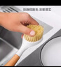 长柄洗锅刷家用小刷子刷锅神器厨房不粘锅去污刷锅刷子灶台清洁刷 木色塑料柄锅刷1个装 实拍图