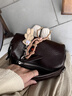 JACD【多元运动】复古腋下包包女2025新款枕头包单肩斜挎包 巧克力酱 实拍图