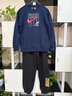 NIKE耐克男童秋装套装加绒冬季 2025新款女童棉质两件套儿童运动童装 蓝2201+黑【秋冬加绒款】 【高克重】 150 /M 【建议身高140-152cm】 实拍图