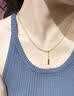 中国黄金（CHINA GOLD）黄金项链女足金幸运签上上签套链小金条双十一生日礼物送女友老婆 【京速达】上上签套链 约3.55g 实拍图