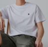 杰克·琼斯（JACK&JONES）25年男装T恤男夏季T恤舒适男士短袖凉感多色上衣纯色水洗不易走形 A06白色 3XL 实拍图