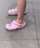 卡骆驰crocs洞洞鞋贝雅卡骆班轻便耐磨一脚蹬休闲鞋|205089 深蓝/辣椒红-4CC 41 /42(260mm) 实拍图