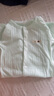 婧麒婴儿衣服夏季薄款新生宝宝提花连体衣纯棉空调服爬服夏装单件 小鲸鱼绿 80cm 实拍图