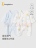 童泰（TONGTAI）婴儿连体衣夏季新生儿衣服宝宝家居内衣蝴蝶衣2件装 蓝色66cm 实拍图