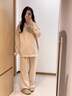 南叮雅格孕妇装秋季套装新款韩版长袖连帽拉链卫衣宽松长裤两件套新款秋装 杏色套装 M 80-115斤 实拍图