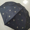 天堂 防紫外线晴雨伞三折 雨伞黑胶防晒太阳伞遮阳晴雨伞 黑色 实拍图