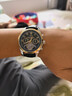 冠琴（GUANQIN）手表男机械表全自动镂空飞轮瑞士品质防水夜光皮带男士双日历手表 名匠-间金黑面 实拍图