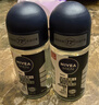 妮维雅（NIVEA）抑汗香体止汗露腋下干爽滚珠男士黑白出众爽身走珠液50ml*2 实拍图