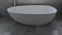 九牧（JOMOO）卫浴人造石浴缸家用成人独立式薄边洗澡泡澡池深泡椭圆形浴池缸 1.5m鹅蛋形人造石浴缸YC11615 实拍图