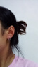 s925简约质感水滴耳钩女小众设计时尚百搭日常休闲风耳钉耳饰 水滴耳钉 实拍图