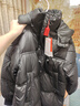 鸭鸭（YAYA）佟丽娅同款泡芙长款羽绒服女士2024新款过膝东北加厚极寒休闲外套 黑色 M 160 实拍图