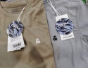 杰克·琼斯（JACK&JONES）25年男装T恤男夏季T恤舒适男士短袖凉感多色上衣纯色水洗不易走形 E38藏蓝色 M 实拍图