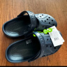 卡骆驰crocs洞洞鞋贝雅男鞋女鞋轻便耐磨一脚蹬拖鞋休闲鞋|10126 黑色-001 37 /38(230mm) 实拍图
