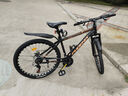 凤凰（Phoenix） 自行车山地车男女单车中小学生少年成人运动越野赛车旅行车变速 26寸黑金辐条轮/碳钢车架 24速顶配 实拍图