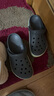 卡骆驰（CROCS）洞洞鞋贝雅卡骆班轻便耐磨一脚蹬休闲鞋|205089 石板灰/青柠绿-0GX 39 (240mm) 实拍图
