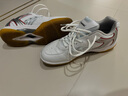 kawasaki川崎羽毛球鞋防滑耐磨男女同款运动训练鞋003 专业款白色 43  实拍图