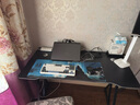 初学者  电脑桌台式家用电竞桌椅套装办公桌简约书桌游戏桌书房写字桌子 子夜黑120*60-电竞纹路 实拍图