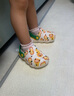 babycare儿童洞洞鞋春夏沙滩小孩家居防滑宝宝拖鞋 庞克恩南瓜 14 实拍图
