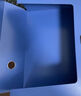 广博（GuangBo）(GuangBO) 65mmA4磁扣式文件盒 加厚档案盒55mm容纸量资料盒财务票据收纳(带压纸夹) 蓝色A88302 实拍图