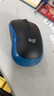罗技（Logitech）M185鼠标 无线鼠标 办公鼠标 对称鼠标 黑色蓝边 带无线2.4G接收器 实拍图