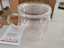 富光花茶杯 男女士茶水分离杯子 双层办公泡茶玻璃杯带把高硼硅水杯 实拍图