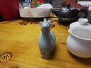 源韵 汝窑茶宠摆件精品 手工功夫茶具创意茶玩十二生肖狗动物开片可养 马 实拍图