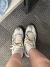骆驼（CAMEL）开学穿搭好物流光运动板鞋女网面透气芭蕾德训防滑休闲薄底平底鞋 K25B097006，银/象牙白，女 39 实拍图