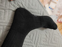 迪卡侬（DECATHLON）男士袜子冬季袜子运动袜高帮棉袜透气保暖男女长袜 RS160-商务黑色-3双装 【39-42】(鞋码39/40/41/42) 实拍图