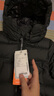 保姆鹅  儿童羽绒服宝宝中长款护脸加厚鸭绒外套防风保暖童装冬装 炭黑 100 实拍图