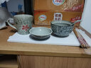 和风四季浅田釉下彩陶瓷碗日式餐具家用盖碗汤碗蒸碗泡饭碗餐厅摆台餐具 4.5英寸小号青花盖碗+小瓷勺 实拍图