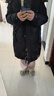 雅鹿长款羽绒服女士2025年新款韩版宽松加厚冬季鸭绒时尚保暖连帽外套 黑色 S （推荐80-100斤） 实拍图