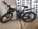 凤凰（Phoenix）可折叠山地车自行车成人男女新款式学生12到18岁变速越野软尾单车 折叠双避震【密封全轴承】钢架/三刀轮黑红 26寸-24速【身高158-188cm】 实拍图