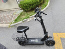 绿源【向往的生活推荐品牌】电动滑板车锂电池便携可折叠电动车成人两轮代步车迷你电动车 48V/黑色/210-230里/800W/智能AI/带座 实拍图