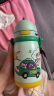 babycare儿童保温杯婴儿宝宝学饮杯吸管水杯水壶霸王龙不锈钢上学450ml 实拍图
