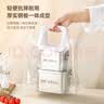 物芯质造304不锈钢卡扣保鲜盒圆形方形食品级冰箱冷藏密封饭盒便当盒收纳 圆形卡扣保鲜盒700ml 实拍图
