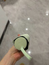 天堂 防紫外线阳伞三折 遮阳伞黑胶防晒伞蜜桃图案晴雨伞 浅绿 实拍图
