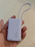 ANKER安克【新3C认证可上飞机，适用苹果17/iPhone16】三合一能量棒30W快充5000mAh移动电源带线充电宝 紫|自带插头&Type-c线 实拍图