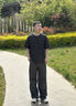 gxg.jeans男装  多色字母绣花基础凉感休闲圆领短袖T恤男 25年夏新品 深灰色 M (170) 实拍图
