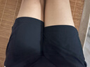 安踏（ANTA）快干棉短裤 | 运动裤男女夏季冰丝凉感五分裤情侣款休闲裤健身裤 【快干棉】基础黑-3 抗皱易打理 M 男170/女165 实拍图